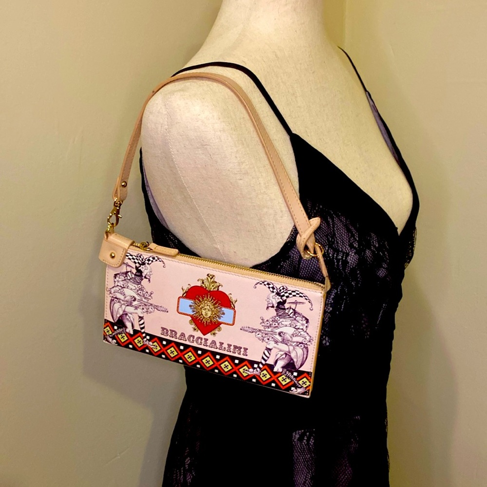 Braccialini clutch handbag. Italian
